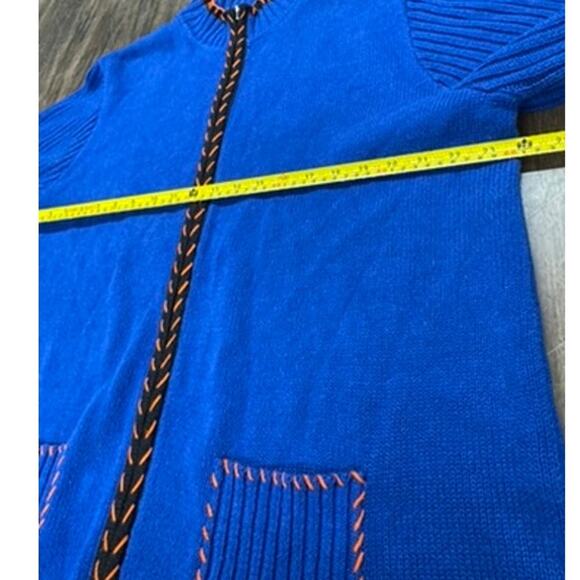 "STUNNING HALLOWEEN" Zip Up Sweater,Lots of Embellishments,Giant Owl On Back - Picture 6 of 12